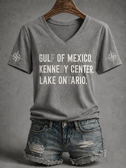 Women's Lake Ontario Always And Forever V-Neck Tee