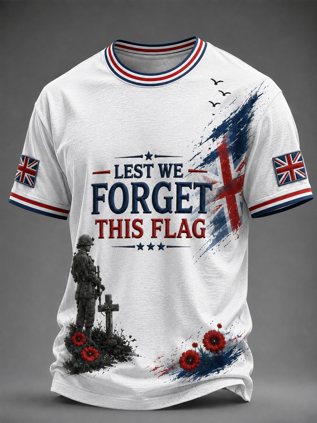 Men's Remembrance Day Short Sleeves T-shirt