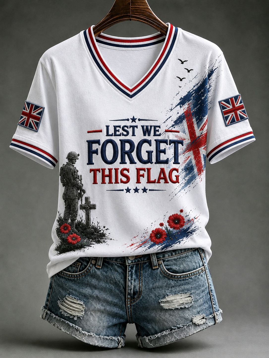 Women's Remembrance Day Short-sleeved T-shirt