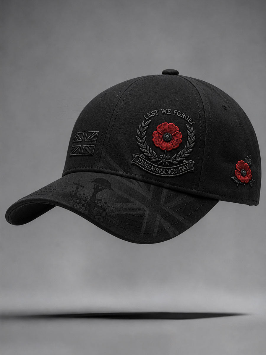 Unisex  Remembrance Day Lest We Forget Hat