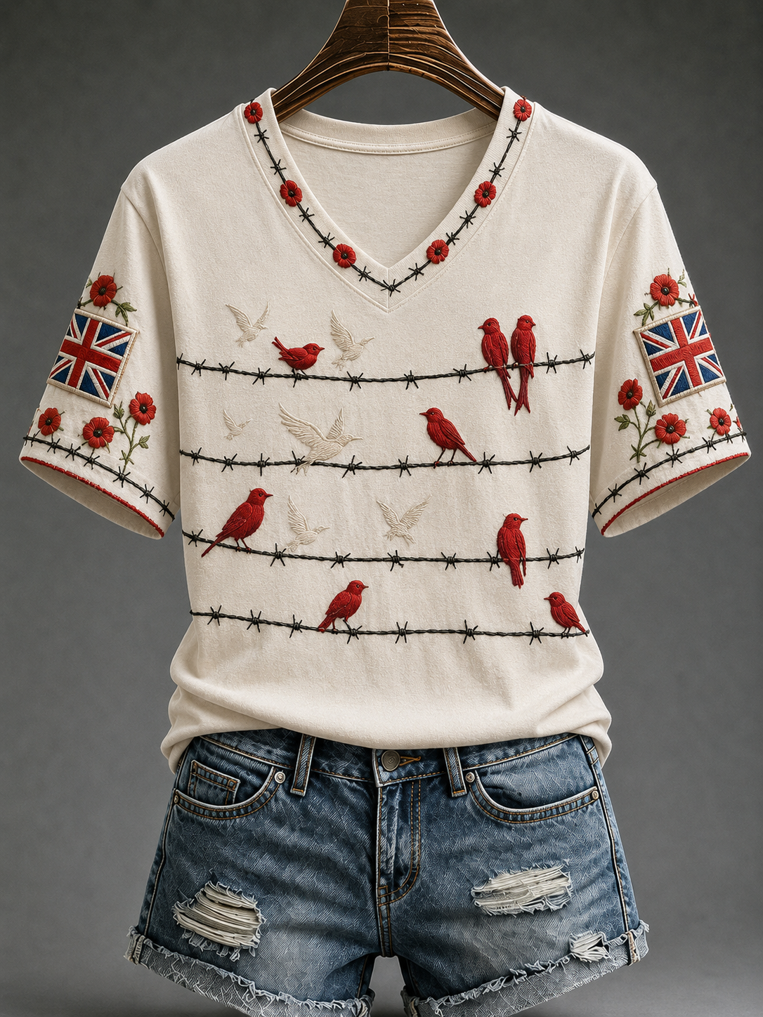 Women's Remembrance Day Short-sleeved T-shirt