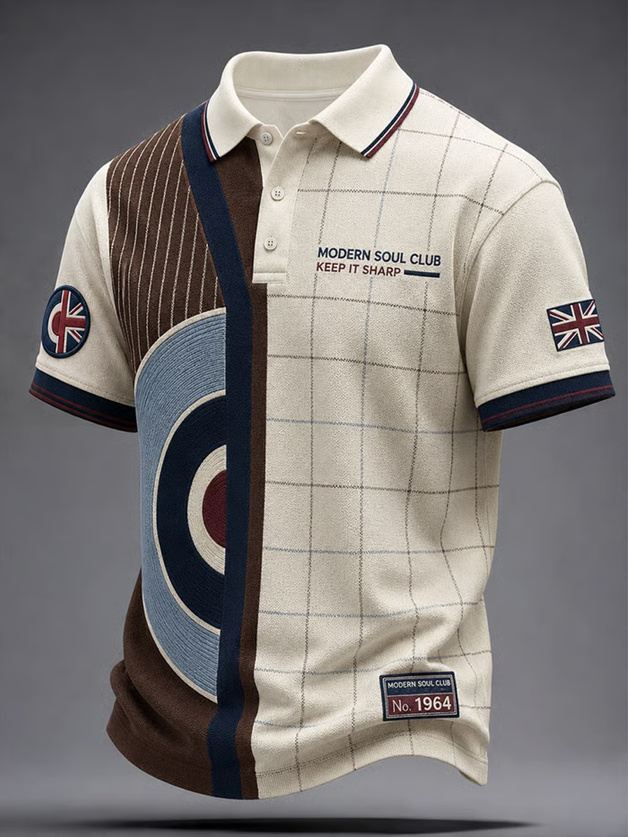 Men's UK Music Lover Mods Culture Printed polo shirt