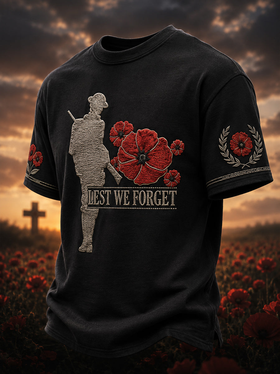Men's Remembrance Day Printed T-shirt
