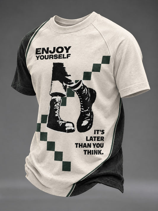 Men's Ska Revival Style Printed T-shirt