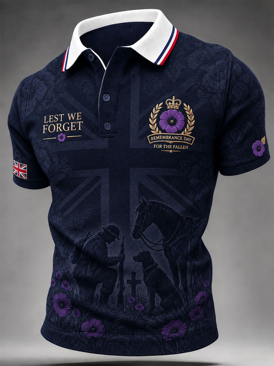 Men'sLest We Forget Print Shirt
