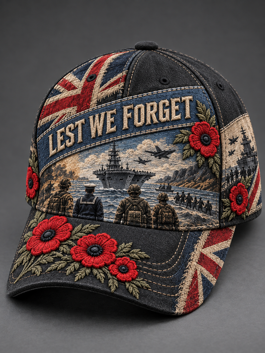 Unisex  Remembrance Day Lest We Forget Hat