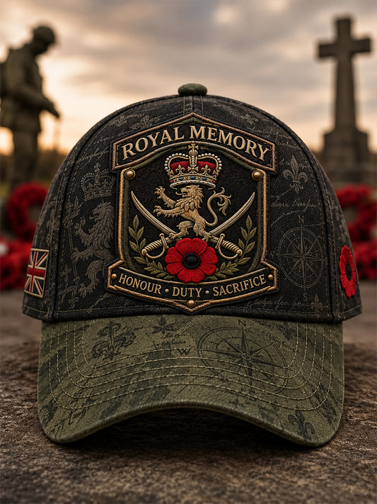 Unisex Remembrance Day Veterans' Memorial Print Hat