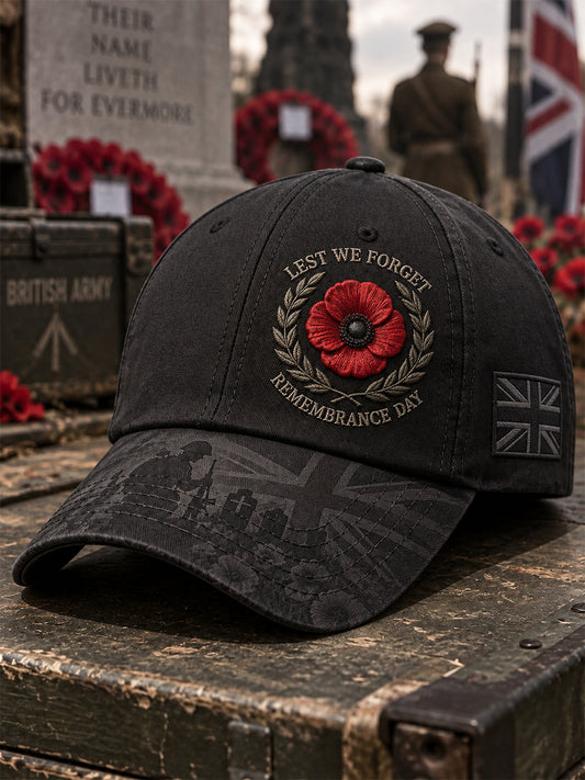 Unisex Remembrance Day Lest We Forget Hat
