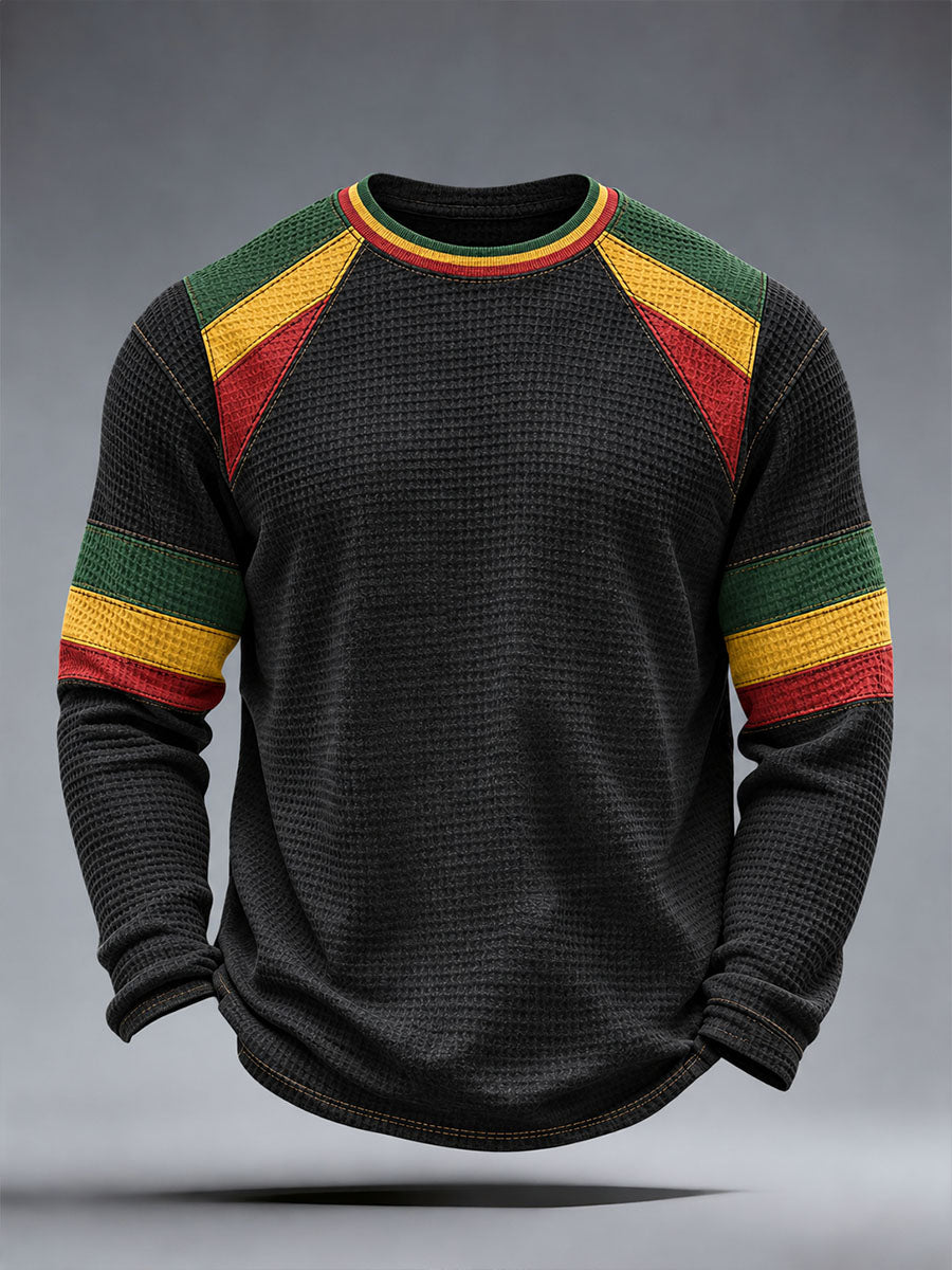 Men's Reggae Inspired Waffle Top