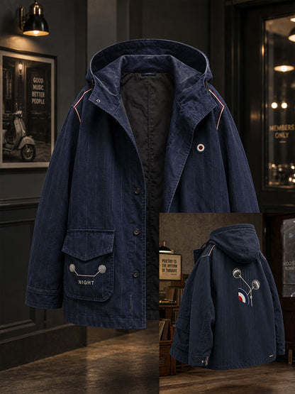 Men's UK Music Lover Mods Art Printed Jacket