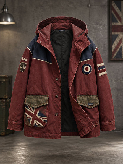 Men's UK Music Lover Mods Art Printed Jacket