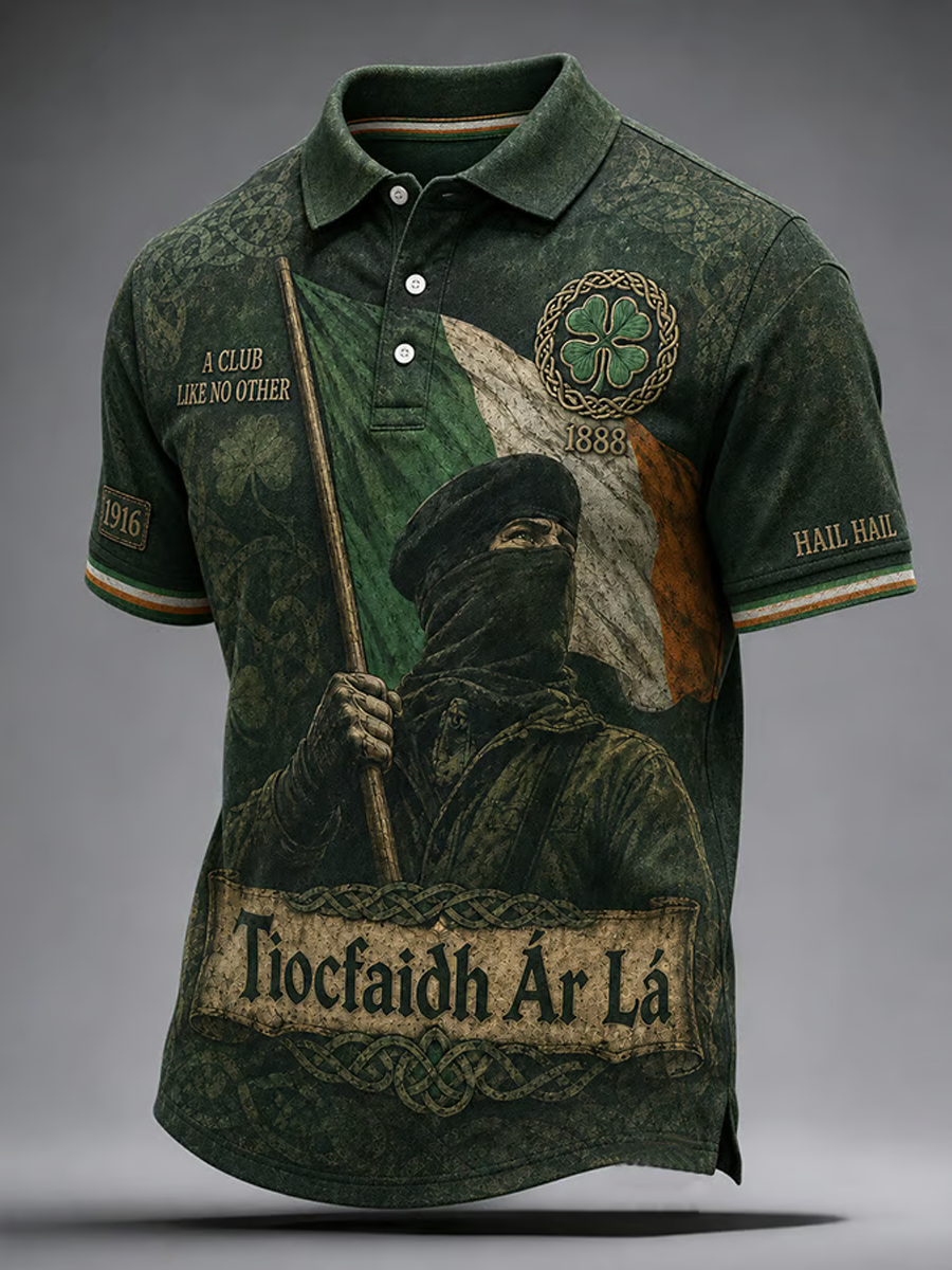 Men's football Lover Celtic Printed polo shirt