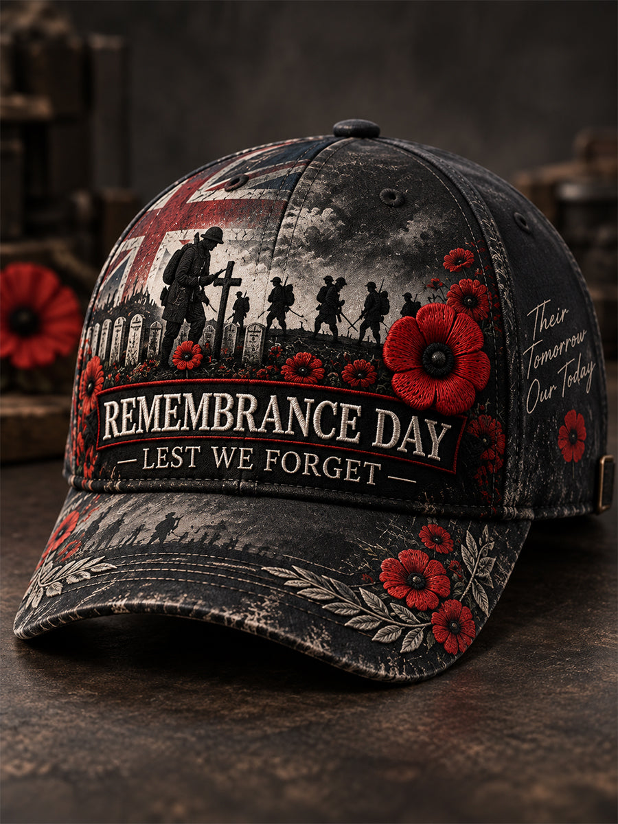Unisex Remembrance Day Lest We Forget Hat