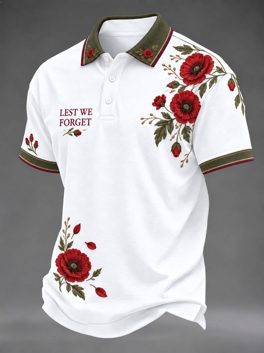 Men's Lest We Forget Printed Shirt