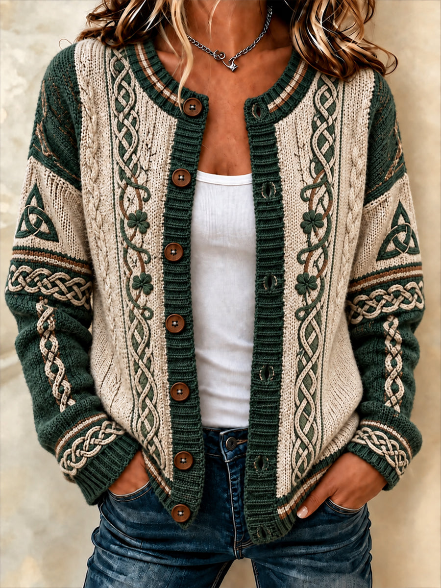 Women's Celtic style Cardigan-Style coat