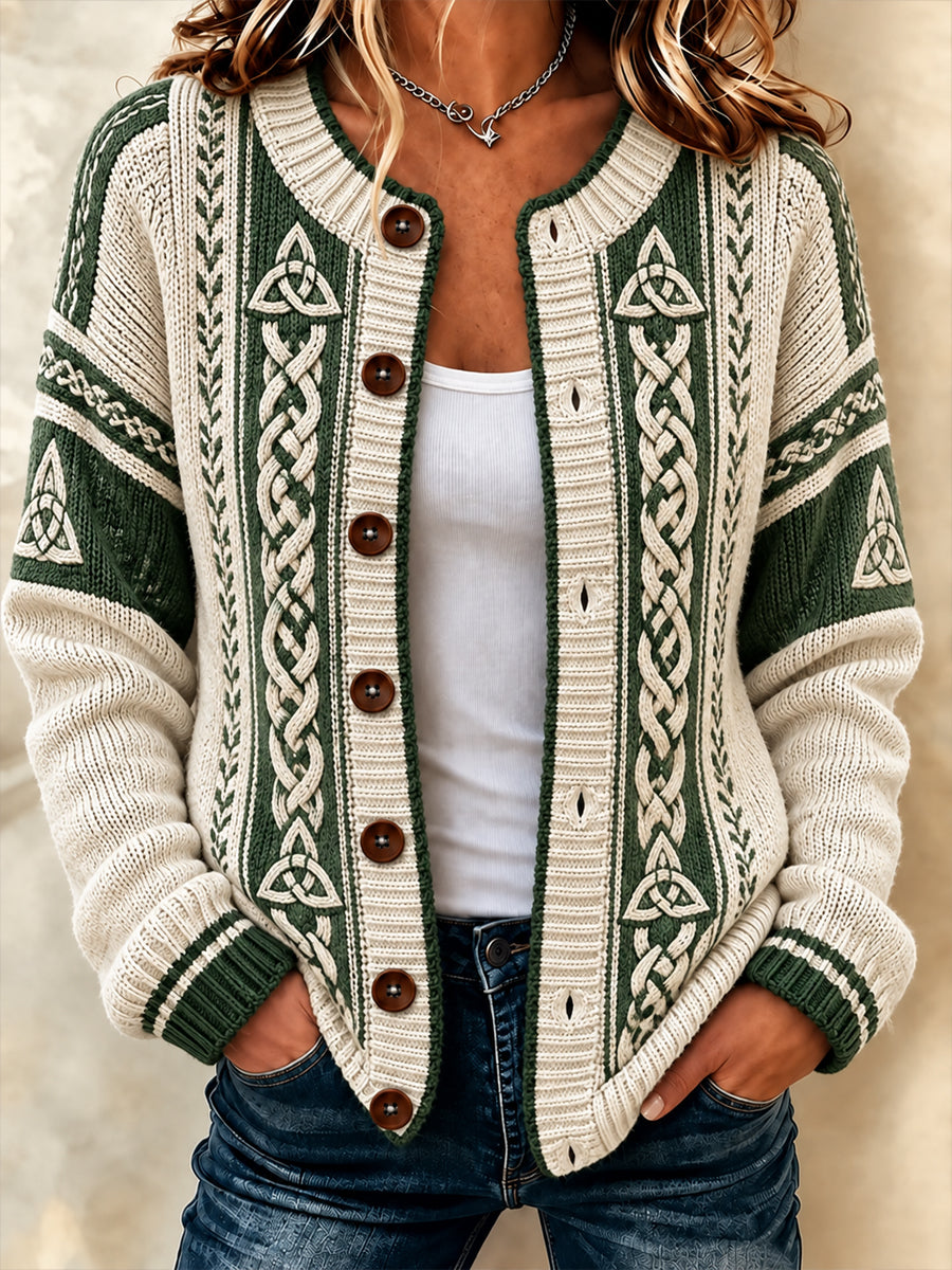 Women's Celtic style Cardigan-Style coat