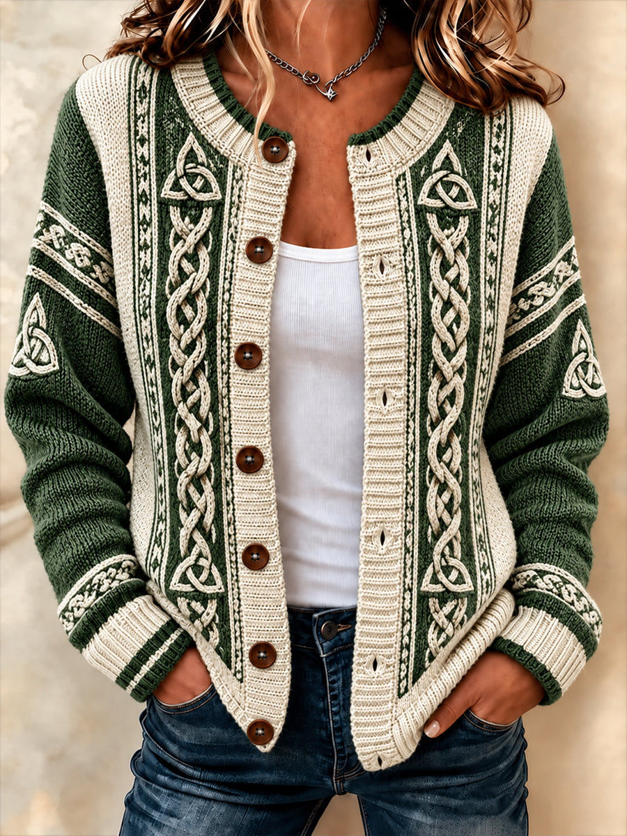 Women's Celtic style Cardigan-Style coat