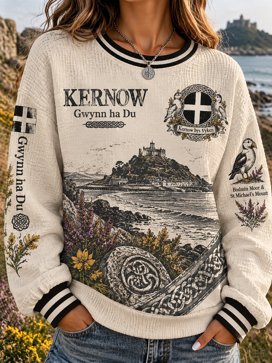 Women’s UK Cornwall Waffle Long-Sleeve Sweatshirt