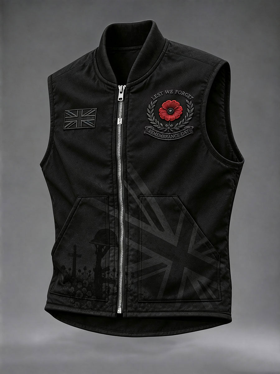 Men's Lest We Forget Print Vest