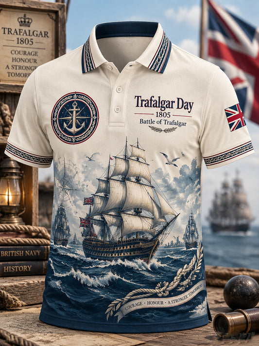Men's UK Trafalgar Day Short-Sleeve Polo Shirt