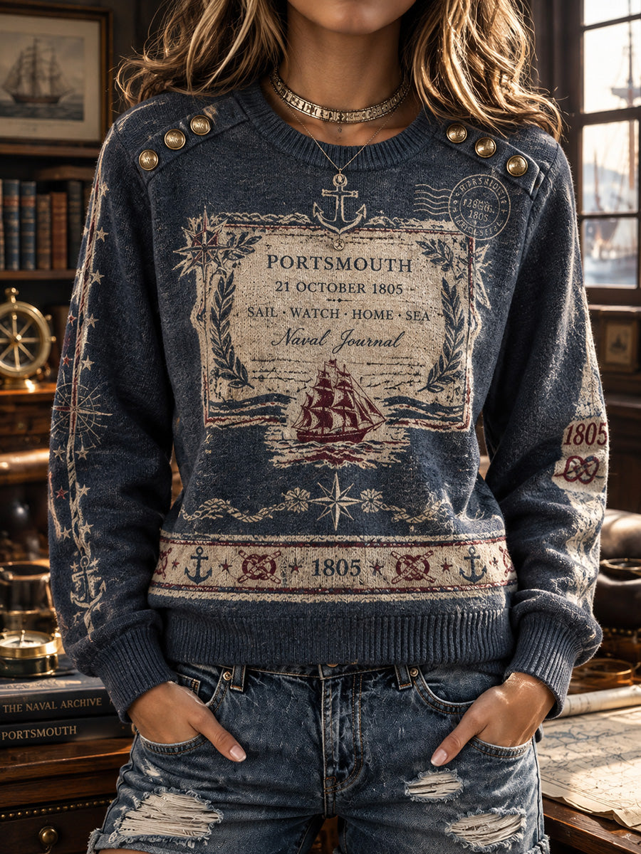 Women's British Trafalgar Day Printed Top