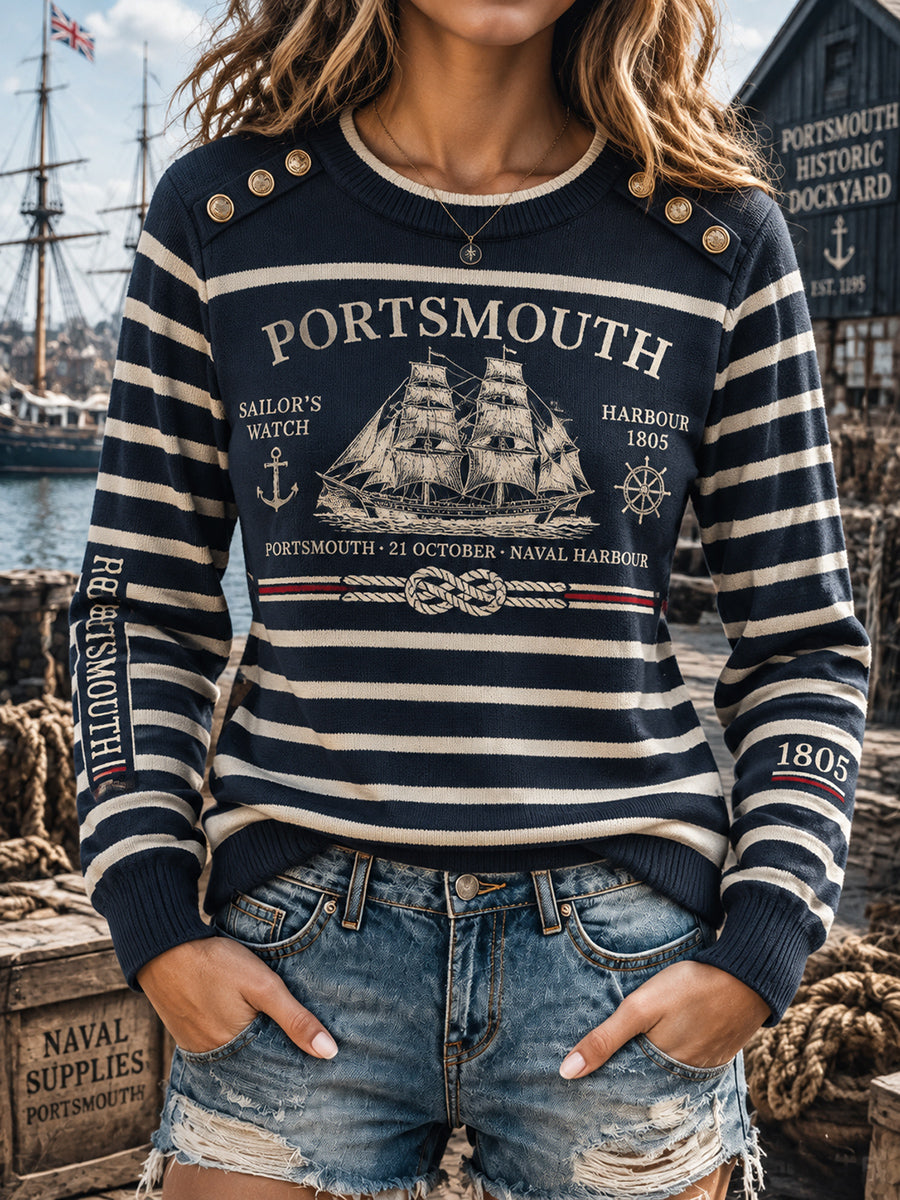 Women's British Trafalgar Day Printed Top