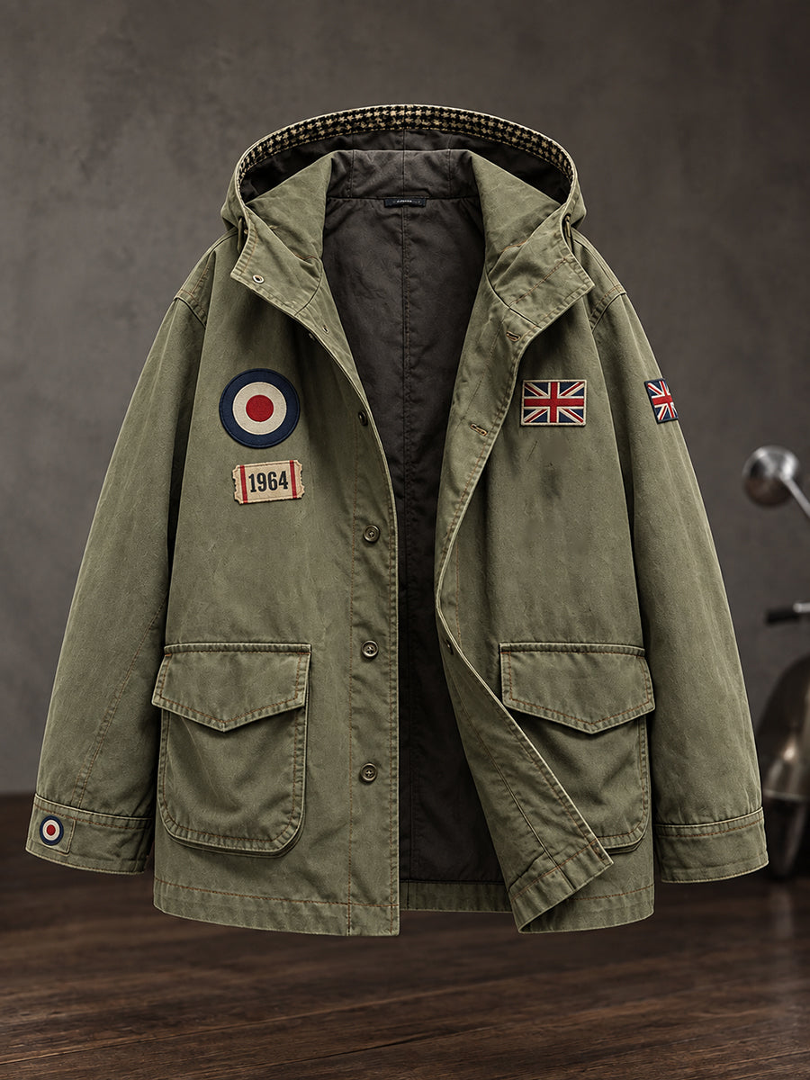 Men's UK Music Lover Mods Art Printed Jacket