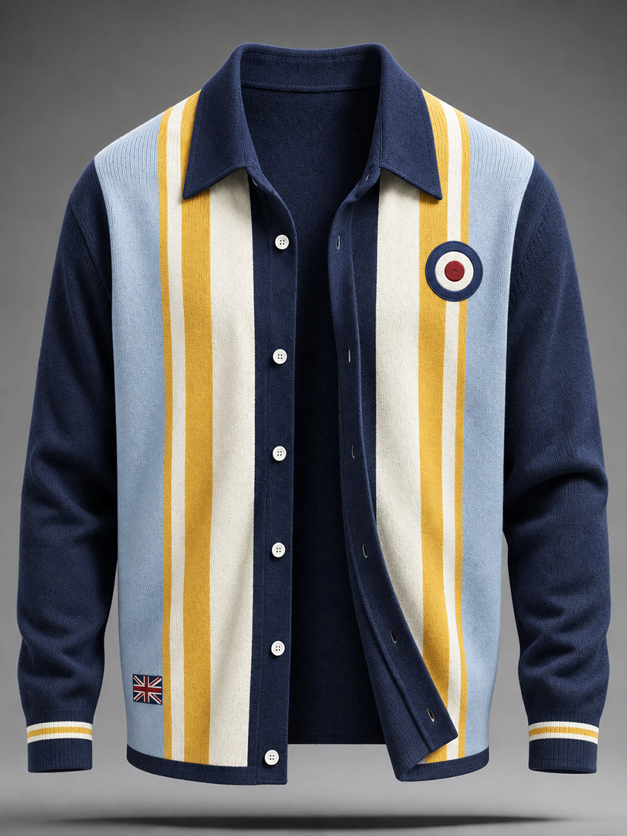 Men's UK Music Lover Mods Art Printed Coat