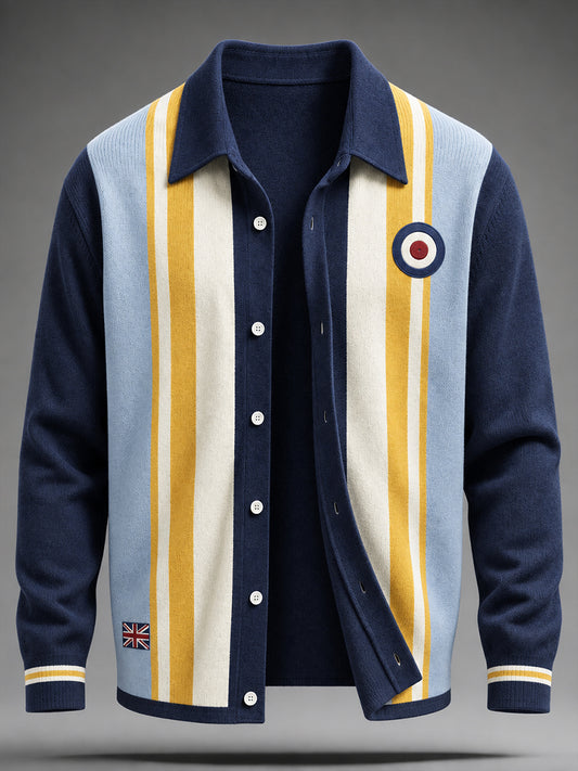 Men's UK Music Lover Mods Art Printed Coat