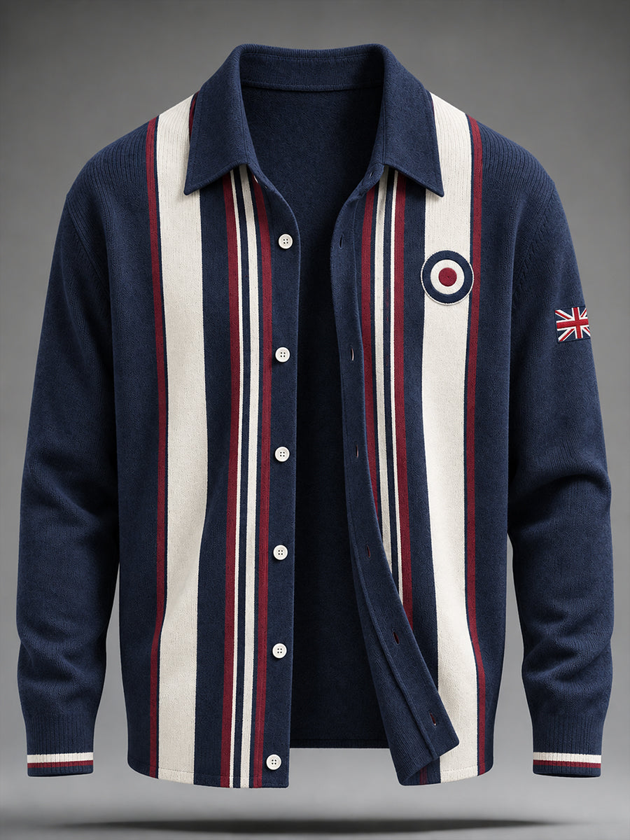Men's UK Music Lover Mods Art Printed Coat
