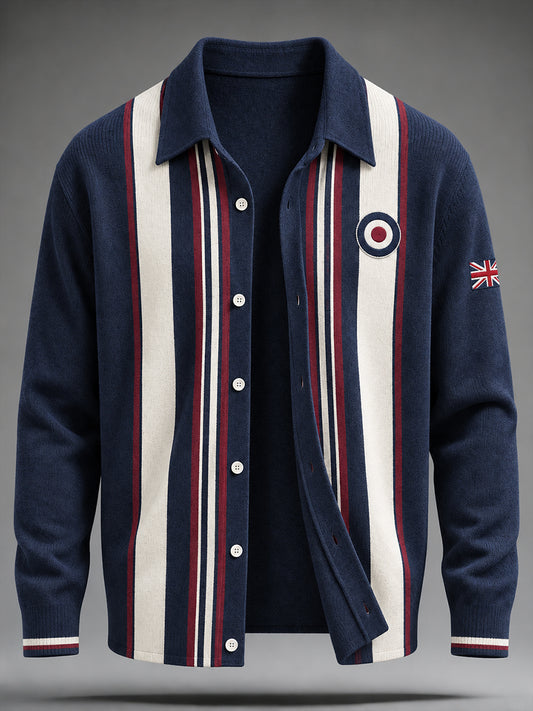 Men's UK Music Lover Mods Art Printed Coat