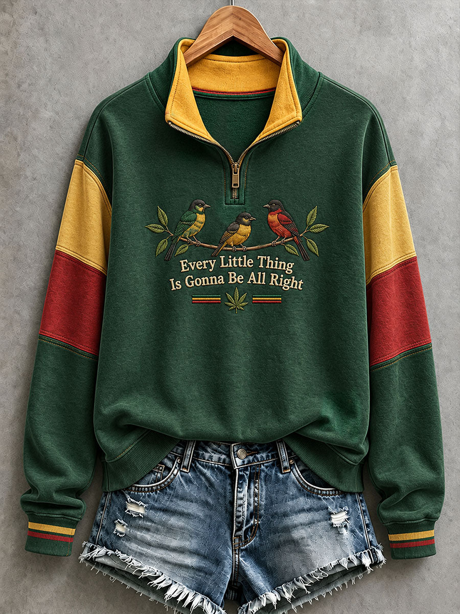 Women's Every Little Thing Is Gonna Be All Right Sweatshirt
