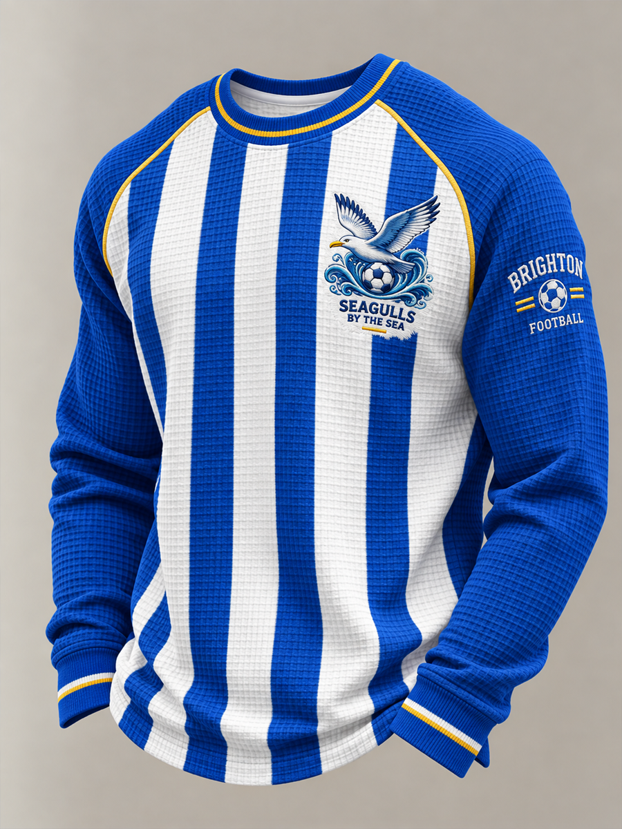 Men's South Coast Football Lover Printed Waffle Sweatshirt