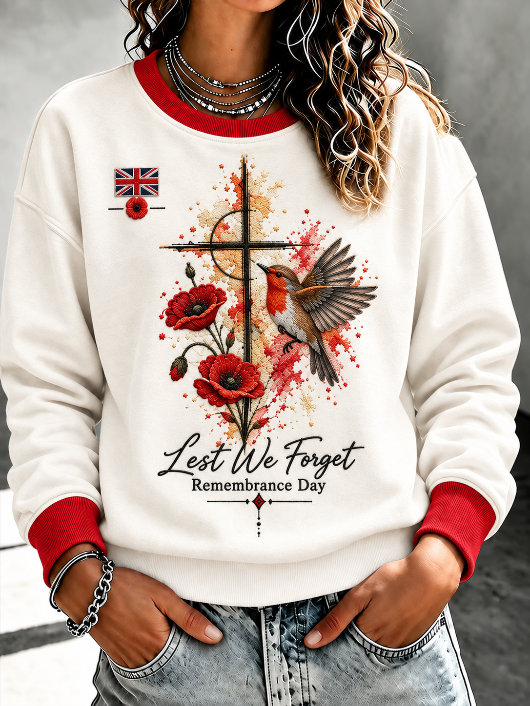 Women's Remembrance Day Regular Sweatshirt