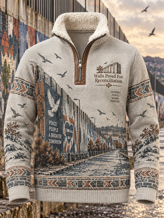 Men's UK Northern Ireland Half-Zip Fleece Top