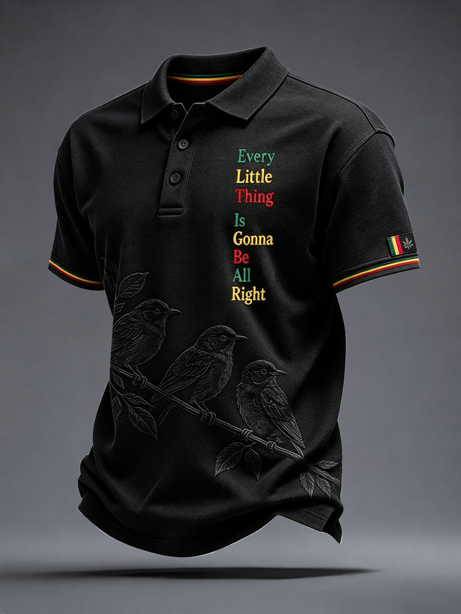 Men's Every Little Thing Is Gonna Be All Right Polo Shirt