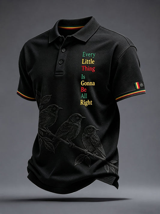 Men's Every Little Thing Is Gonna Be All Right Polo Shirt