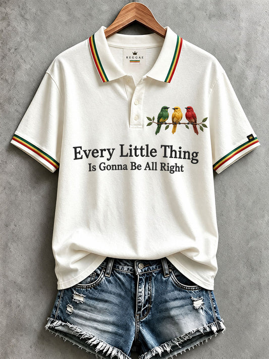Women's Every Little Thing Is Gonna Be All Right Polo Shirt