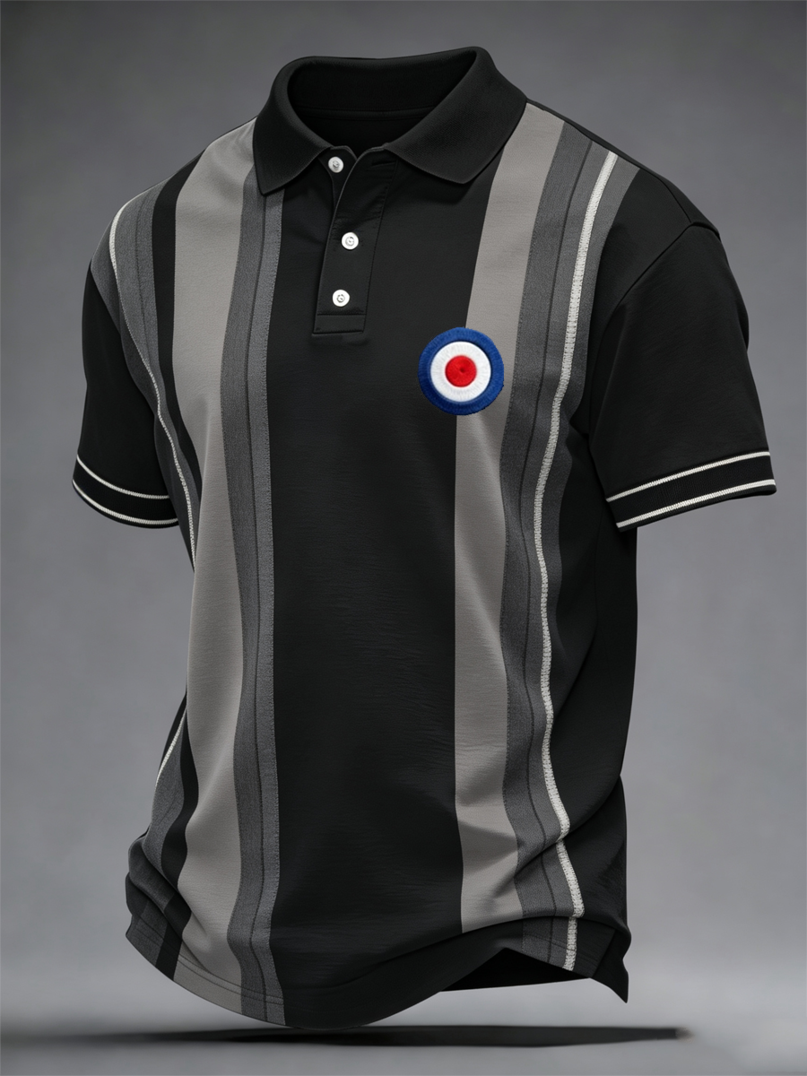Men's UK Music Lover Mods Culture Printed polo shirt