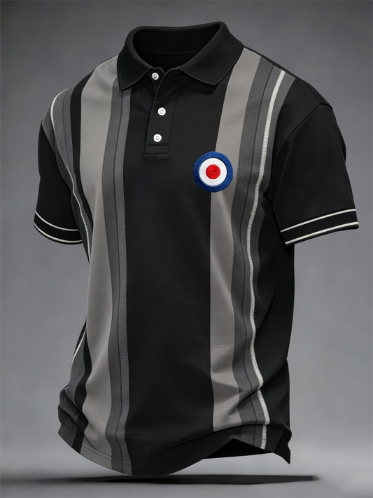 Men's UK Music Lover Mods Culture Printed polo shirt