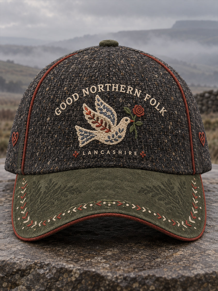 Unisex England Lancashire Day Red Roses Art Printed Hat
