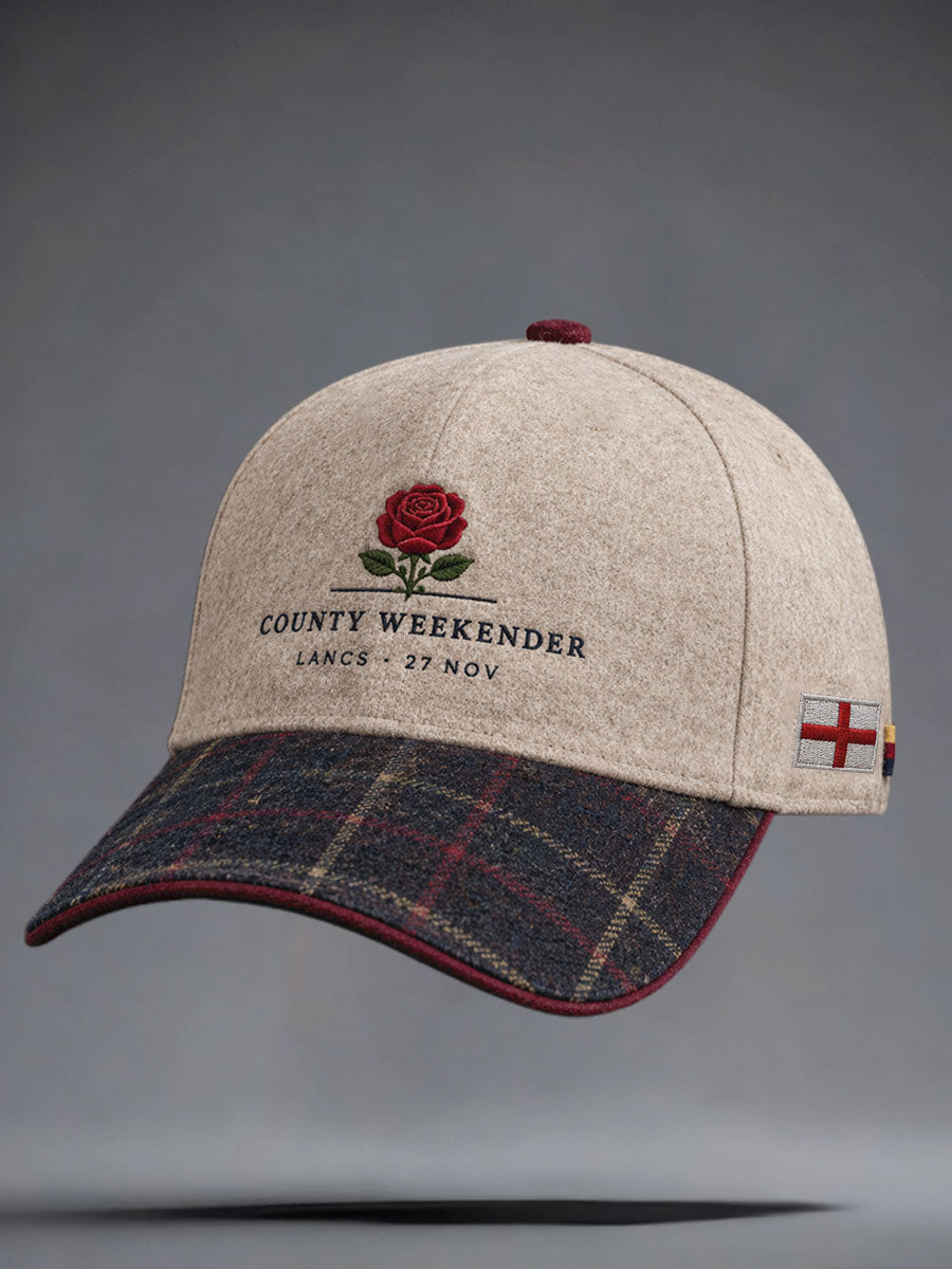 Unisex England Lancashire Day Red Roses Art Printed Hat