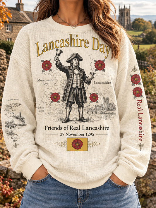 Women's UK Lancashire Day Waffle Long-Sleeve Sweatshirt