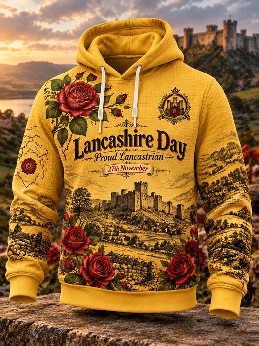 Men's Lancashire Day Waffle Long-Sleeve Hoodie