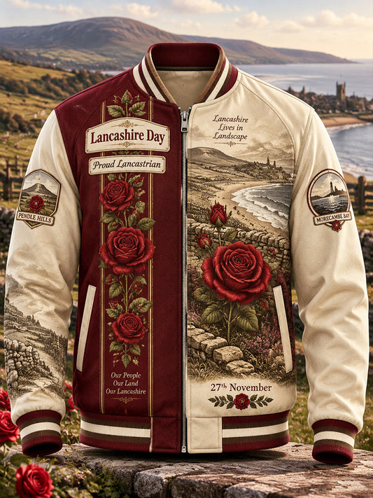 Men's UK Lancashire Day Long Sleeve Zip Jacket
