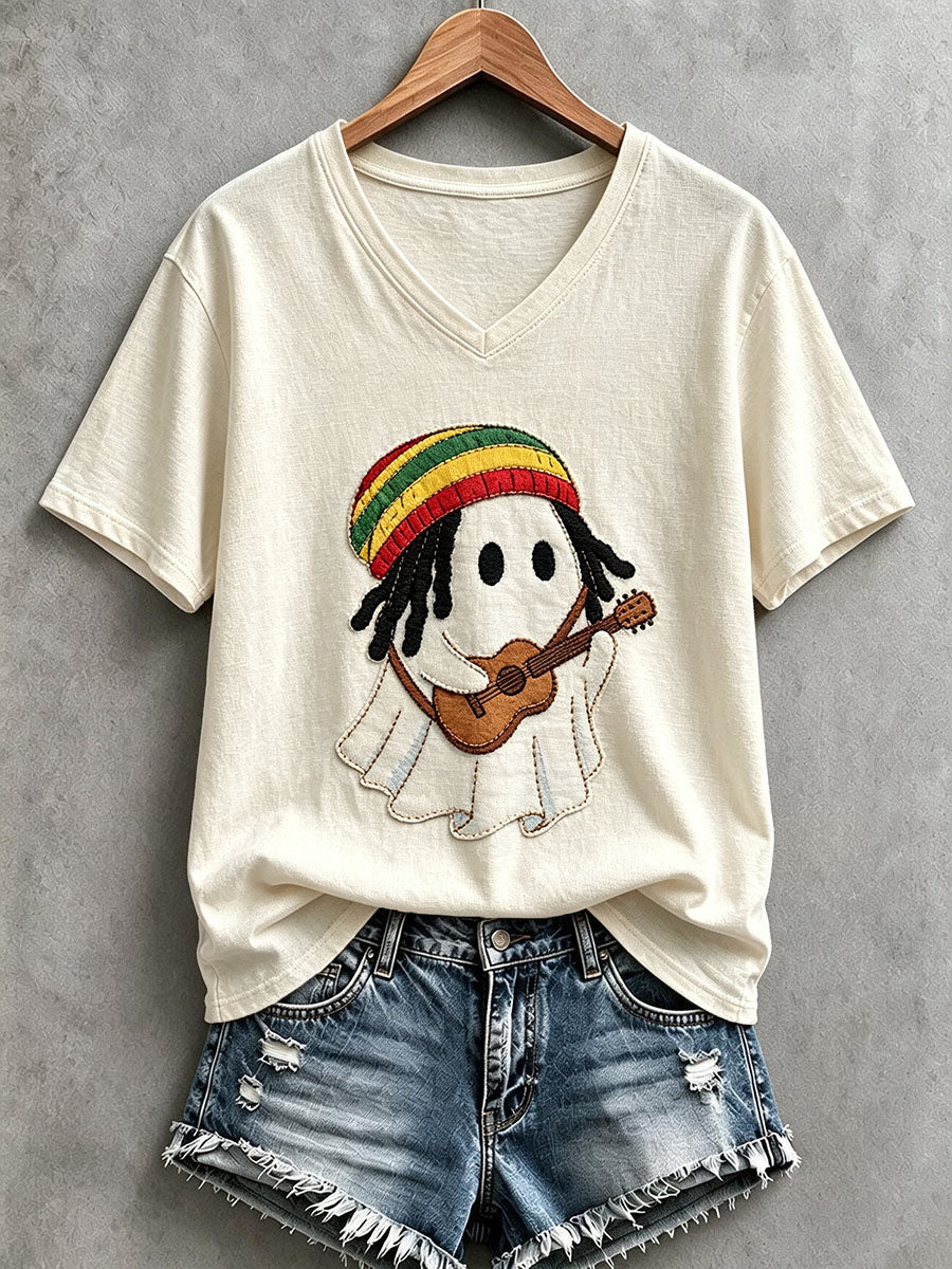 Women's Reggae-Inspired Ghost T-Shirt