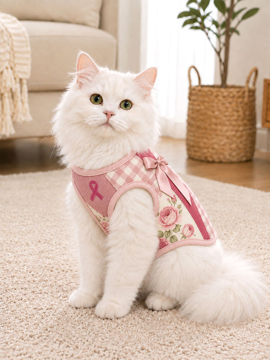 Breast Cancer Awareness Cat Vests
