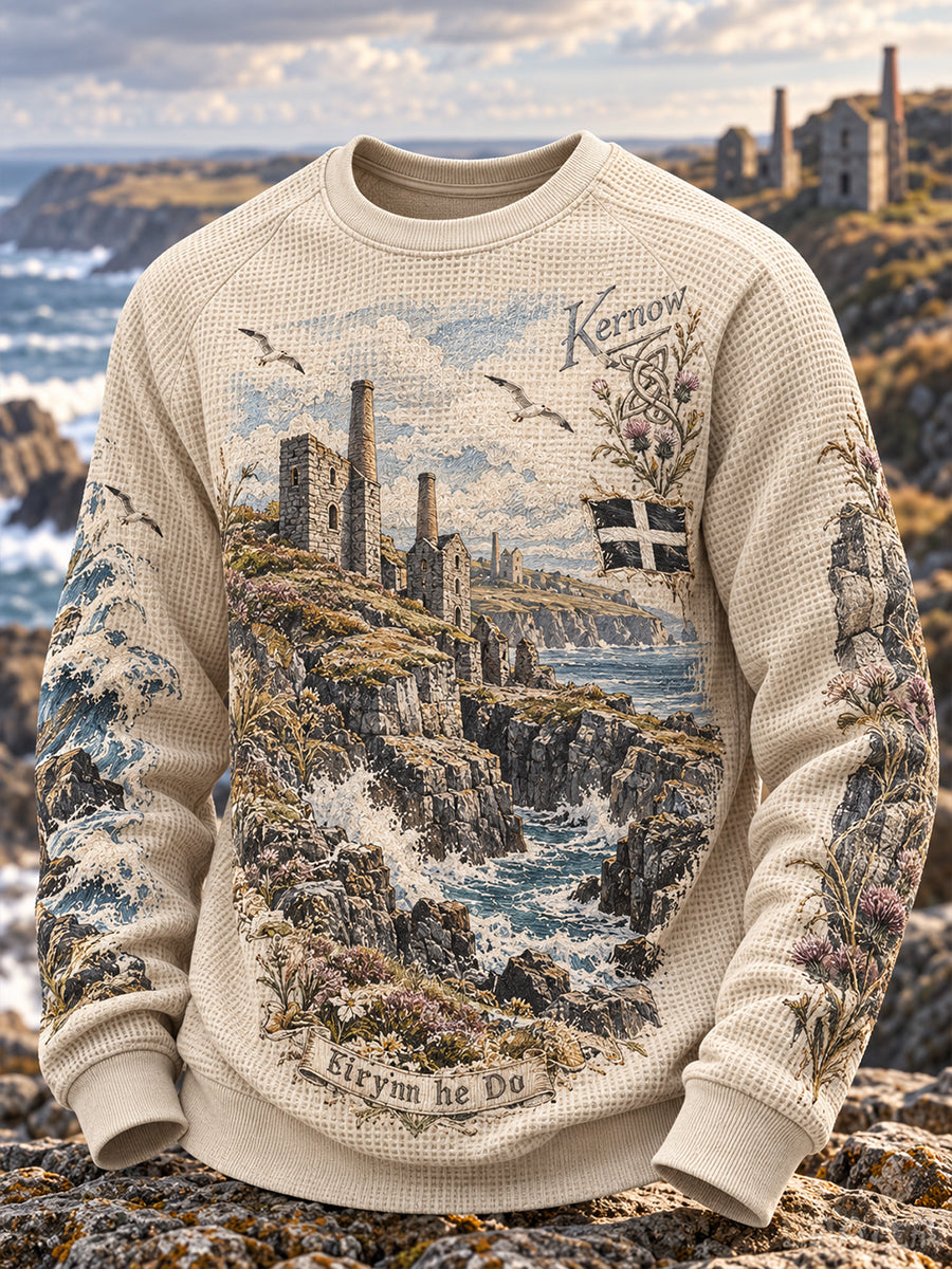 Men's UK Cornwall Waffle Long-Sleeve Sweatshirt