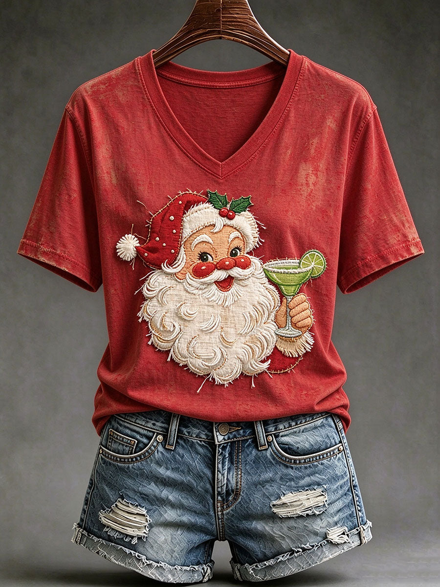 Women's Santa Margarita Print Short-sleeved T-shirt