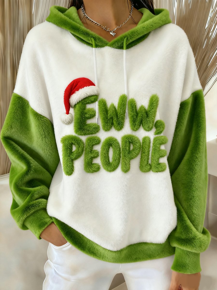 Women's Christmas Flannel Hoodie
